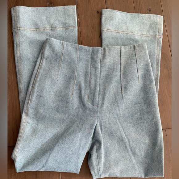 NEW Veronica Beard Hawthorn pant blue mirage - Picture 6 of 9